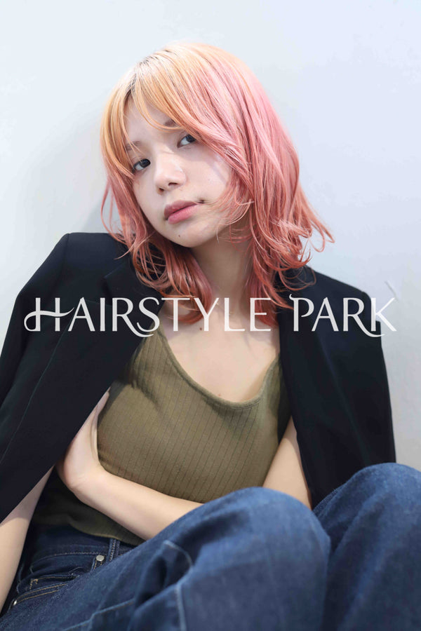 ヘアスタイル写真PhotoNo:381-3 (13) [ミディアム,レディース,カジュアル,外国人風,カット,カラー,ダブルカラー,縦型 ]