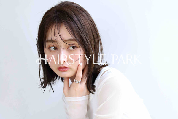 ヘアスタイル写真PhotoNo:382-1 (13) [ミディアム,レディース,ナチュラル,クール / かっこいい,カット,カラー,縦型 ]