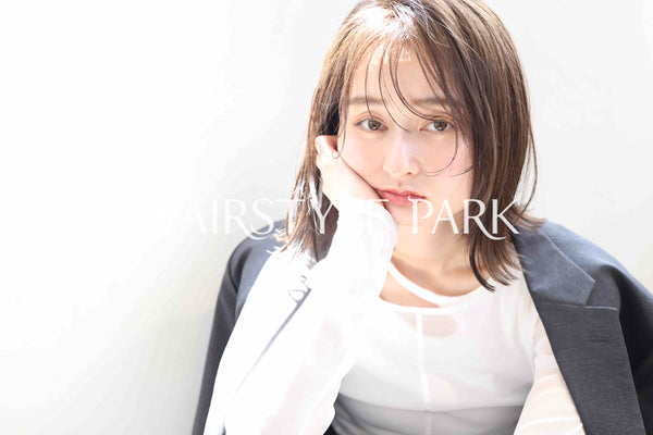 ヘアスタイル写真PhotoNo:382-2 (5) [ミディアム,レディース,モード,クール / かっこいい,カット,カラー,縦型 ]
