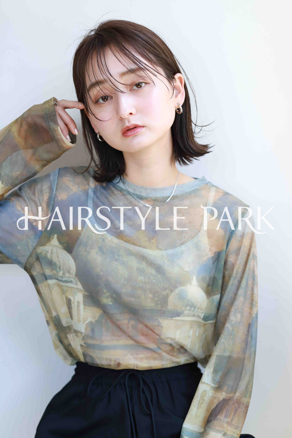 ヘアスタイル写真PhotoNo:382-3 (13) [ミディアム,レディース,ナチュラル,クール / かっこいい,カット,カラー,縦型 ]