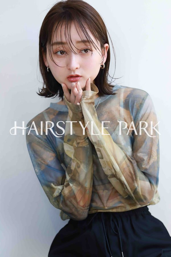 ヘアスタイル写真PhotoNo:382-3 (20) [ミディアム,レディース,ナチュラル,クール / かっこいい,カット,カラー,縦型 ]