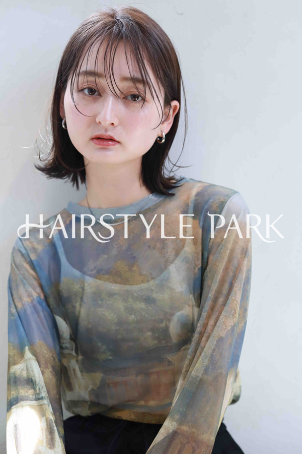 ヘアスタイル写真PhotoNo:382-3 (32) [ミディアム,レディース,ナチュラル,クール / かっこいい,カット,カラー,縦型 ]