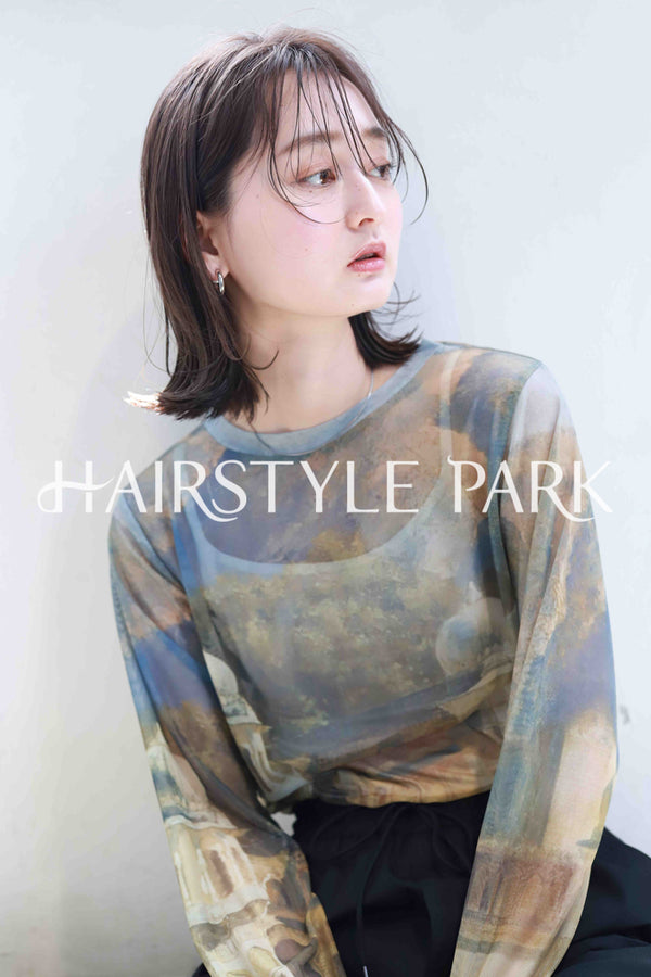 ヘアスタイル写真PhotoNo:382-3 (42) [ミディアム,レディース,ナチュラル,クール / かっこいい,カット,カラー,縦型 ]