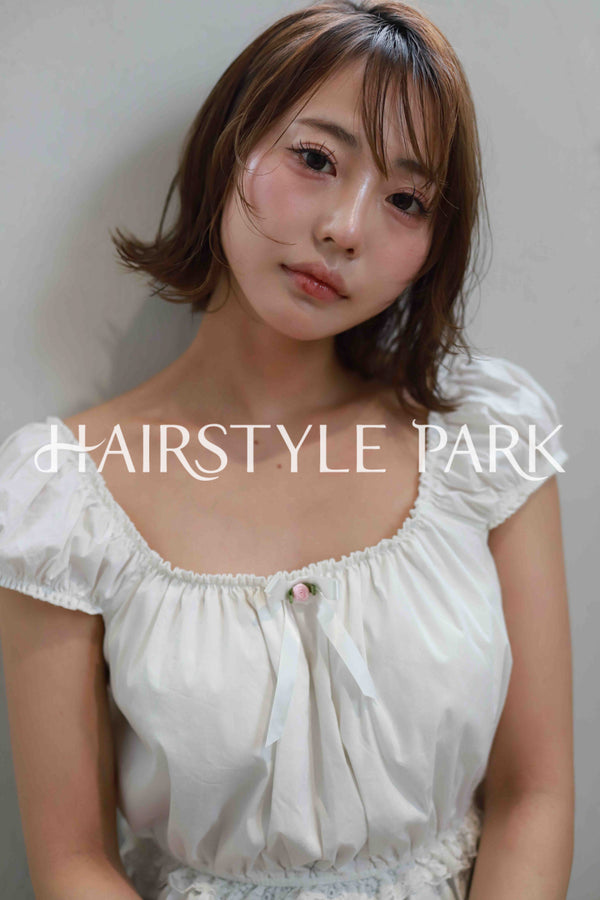 ヘアスタイル写真PhotoNo:515-2 (11) [ミディアム,レディース,ナチュラル,モテ・愛され,カット,カラー,縦型 ]