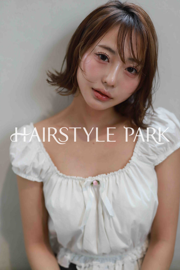 ヘアスタイル写真PhotoNo:515-2 (12) [ミディアム,レディース,ナチュラル,モテ・愛され,カット,カラー,縦型 ]