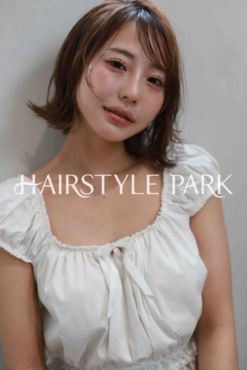 ヘアスタイル写真PhotoNo:515-2 (13) [ミディアム,レディース,ナチュラル,モテ・愛され,カット,カラー,縦型 ]