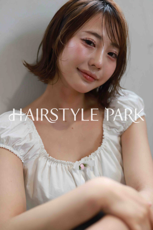 ヘアスタイル写真PhotoNo:515-2 (16) [ミディアム,レディース,ナチュラル,モテ・愛され,カット,カラー,縦型 ]