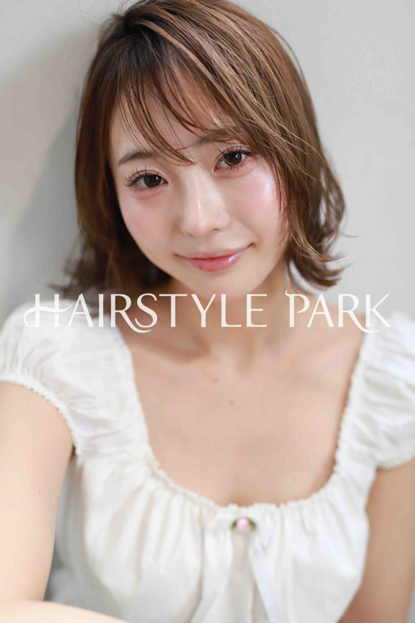 ヘアスタイル写真PhotoNo:515-2 (25) [ミディアム,レディース,ナチュラル,モテ・愛され,カット,カラー,縦型 ]