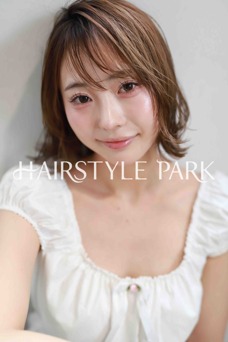 ヘアスタイル写真PhotoNo:515-2 (25) [ミディアム,レディース,ナチュラル,モテ・愛され,カット,カラー,縦型 ]