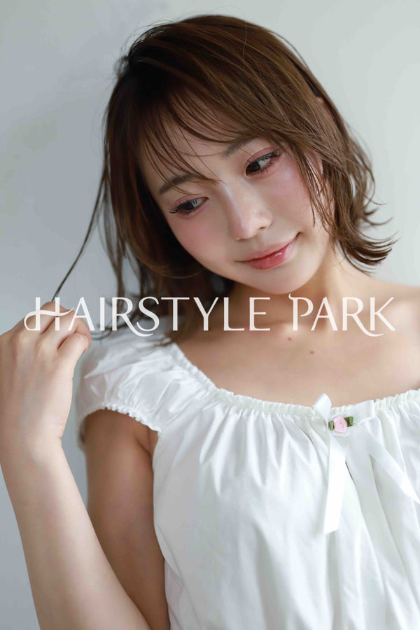 ヘアスタイル写真PhotoNo:515-2 (6) [ミディアム,レディース,ナチュラル,モテ・愛され,カット,カラー,縦型 ]