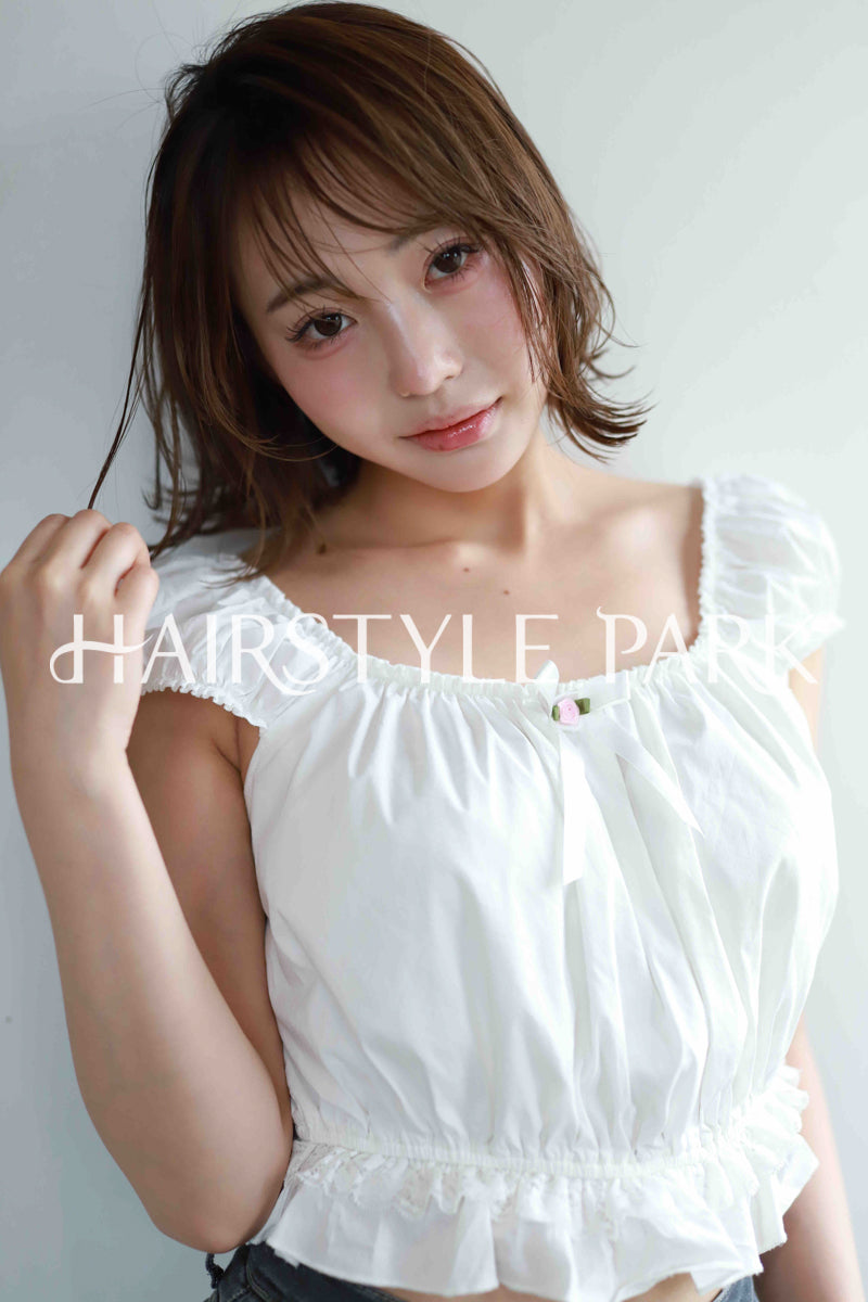 ヘアスタイル写真PhotoNo:515-2 (8) [ミディアム,レディース,ナチュラル,モテ・愛され,カット,カラー,縦型 ]