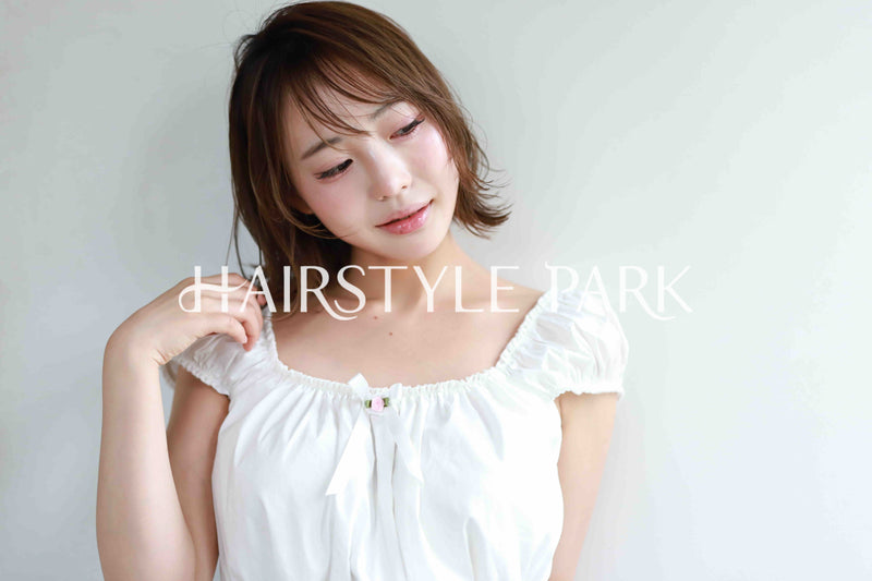 ヘアスタイル写真PhotoNo:515-2 [ミディアム,レディース,ナチュラル,モテ・愛され,カット,カラー,横型 ]