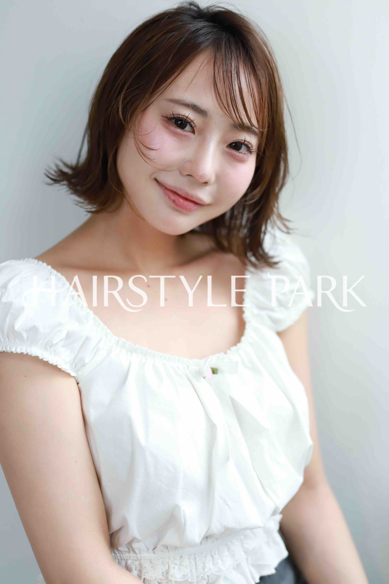 ヘアスタイル写真PhotoNo:515-3 (10) [ミディアム,レディース,ナチュラル,モテ・愛され,カット,カラー,縦型 ]