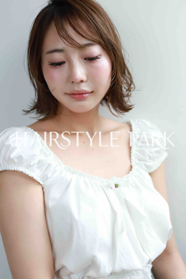 ヘアスタイル写真PhotoNo:515-3 (11) [ミディアム,レディース,ナチュラル,モテ・愛され,カット,カラー,縦型 ]