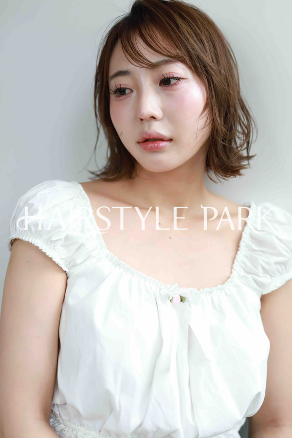 ヘアスタイル写真PhotoNo:515-3 (12) [ミディアム,レディース,ナチュラル,モテ・愛され,カット,カラー,縦型 ]