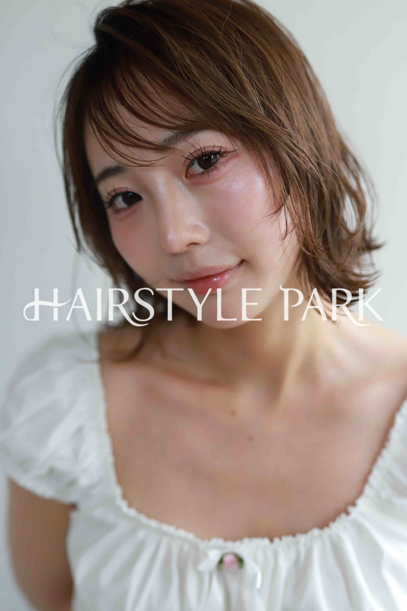 ヘアスタイル写真PhotoNo:515-3 (19) [ミディアム,レディース,ナチュラル,モテ・愛され,カット,カラー,縦型 ]