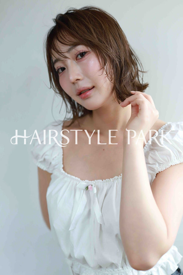 ヘアスタイル写真PhotoNo:515-3 (21) [ミディアム,レディース,ナチュラル,モテ・愛され,カット,カラー,縦型 ]