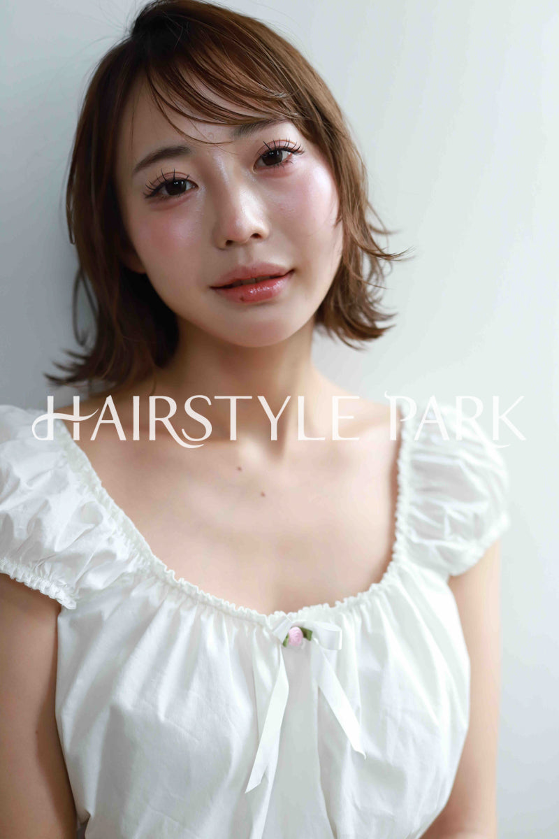 ヘアスタイル写真PhotoNo:515-3 (3) [ミディアム,レディース,ナチュラル,モテ・愛され,カット,カラー,縦型 ]