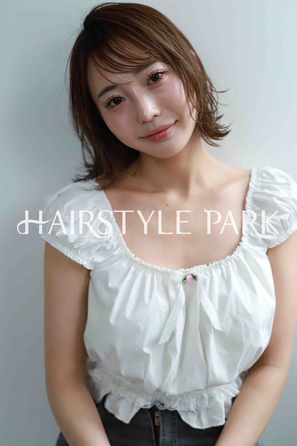 ヘアスタイル写真PhotoNo:515-3 (5) [ミディアム,レディース,ナチュラル,モテ・愛され,カット,カラー,縦型 ]