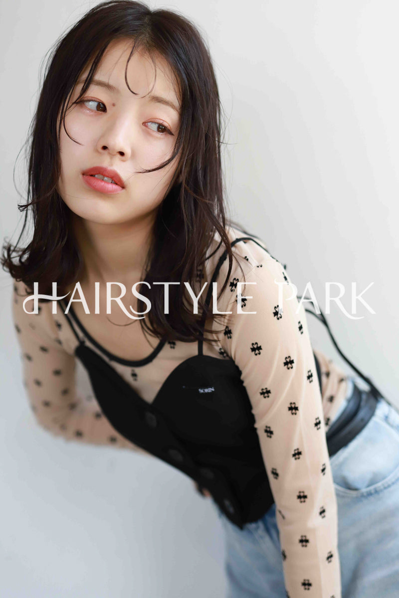 ヘアスタイル写真PhotoNo:516-2 (13) [ミディアム,レディース,ナチュラル,カジュアル,カット,カラー,縦型 ]