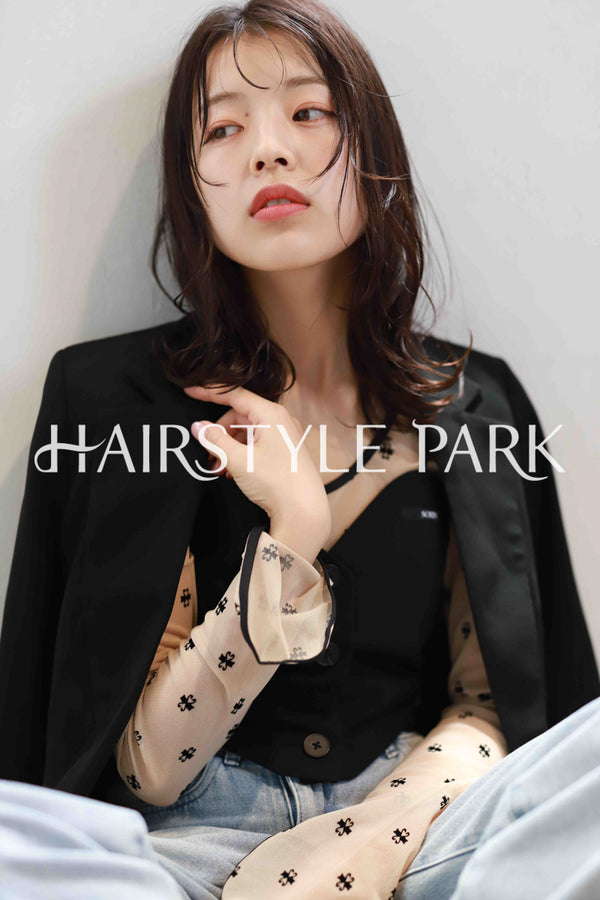 ヘアスタイル写真PhotoNo:517-1 (6) [ミディアム,レディース,ナチュラル,カジュアル,カット,カラー,縦型 ]