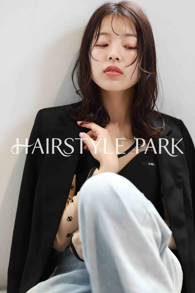 ヘアスタイル写真PhotoNo:517-1 (9) [ミディアム,レディース,ナチュラル,カジュアル,カット,カラー,縦型 ]