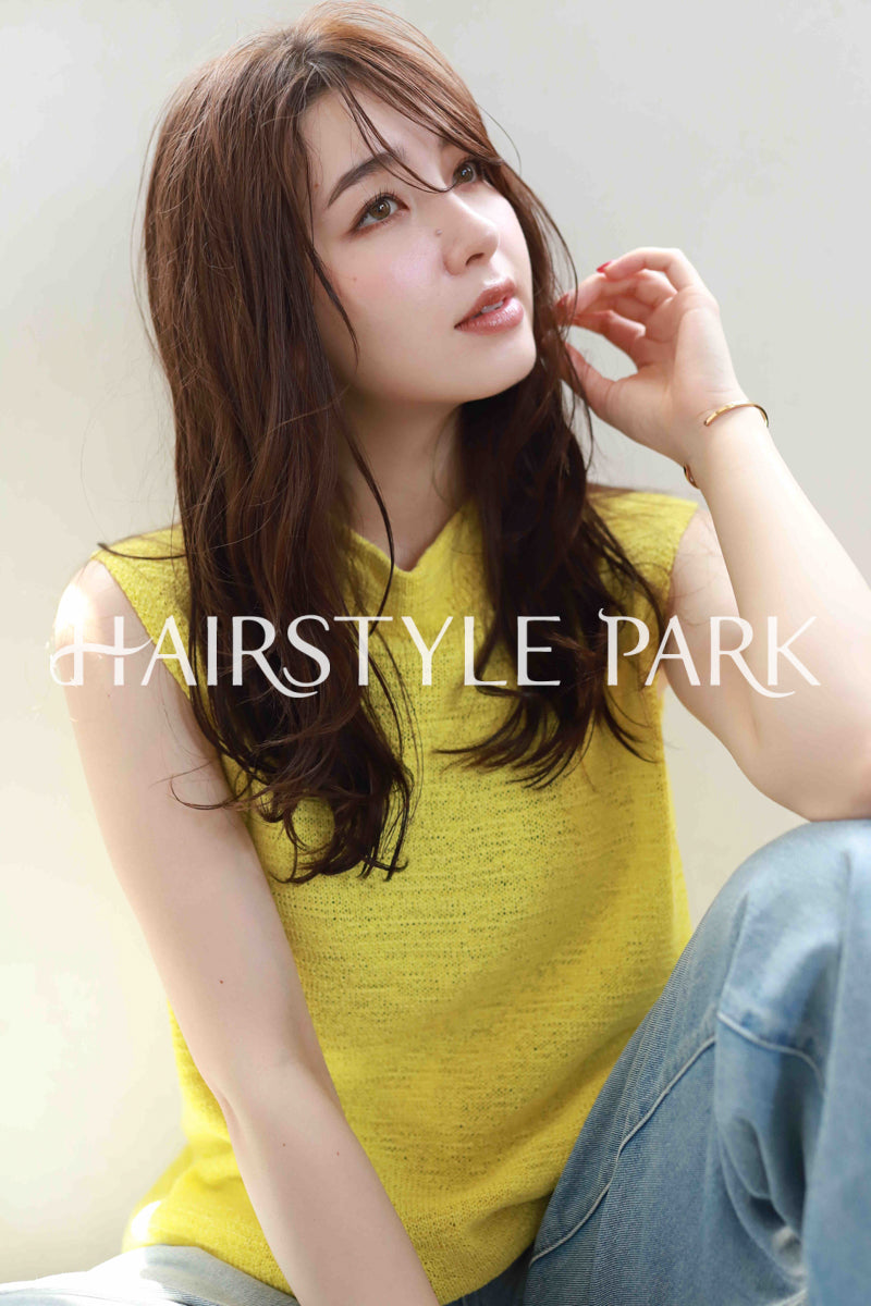 ヘアスタイル写真PhotoNo:519-2 (6) [ロング,レディース,ナチュラル,オフィス / コンサバ,カラー,パーマ,縦型 ]