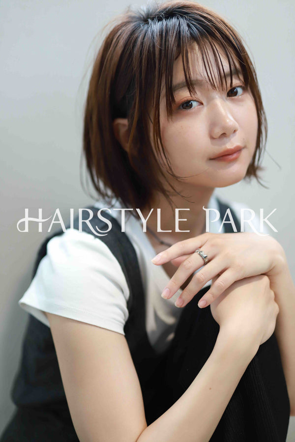 ヘアスタイル写真PhotoNo:520-1 (14) [ミディアム,切りっぱなしボブ,レディース,モテ・愛され,カジュアル,カット,カラー,縦型 ]