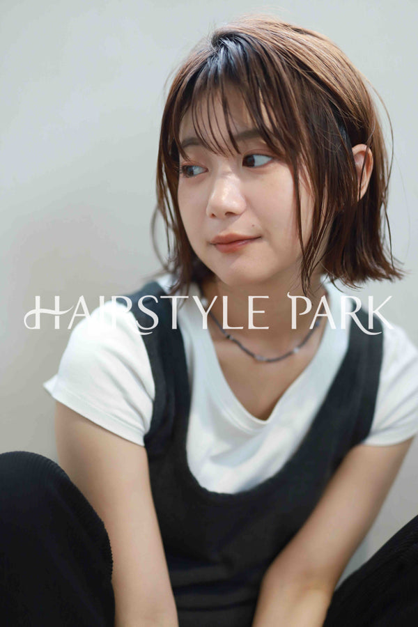 ヘアスタイル写真PhotoNo:520-1 (16) [ミディアム,切りっぱなしボブ,レディース,モテ・愛され,カジュアル,カット,カラー,縦型 ]