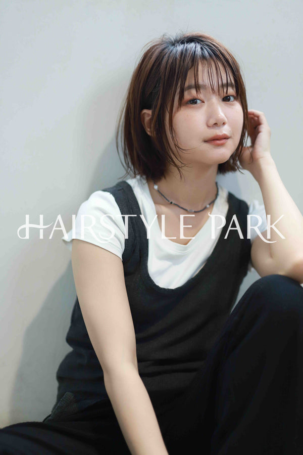 ヘアスタイル写真PhotoNo:520-1 (31) [ミディアム,切りっぱなしボブ,レディース,モテ・愛され,カジュアル,カット,カラー,縦型 ]