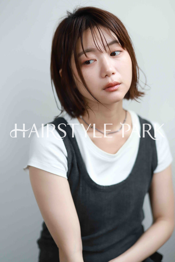 ヘアスタイル写真PhotoNo:520-1 (3) [ミディアム,切りっぱなしボブ,レディース,モテ・愛され,カジュアル,カット,カラー,縦型 ]