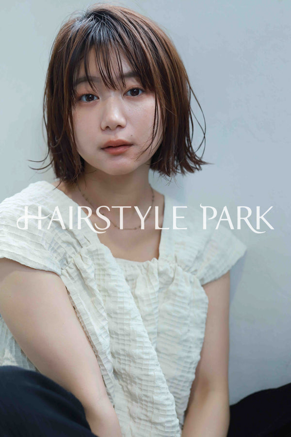 ヘアスタイル写真PhotoNo:520-2 (10) [ミディアム,切りっぱなしボブ,レディース,モテ・愛され,カジュアル,カット,カラー,縦型 ]