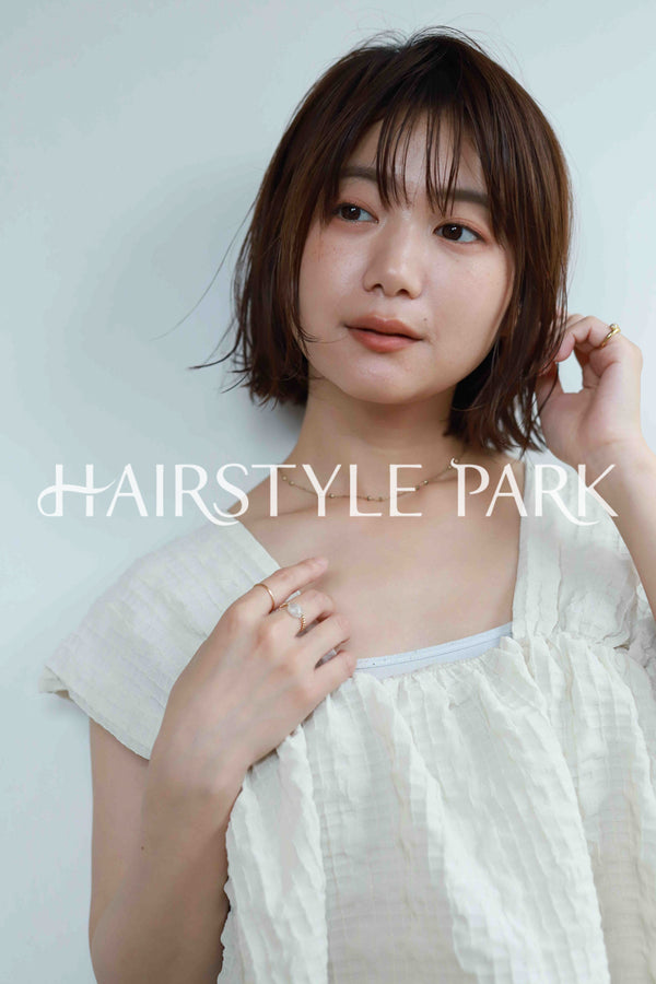 ヘアスタイル写真PhotoNo:520-2 (12) [ミディアム,切りっぱなしボブ,レディース,モテ・愛され,カジュアル,カット,カラー,縦型 ]