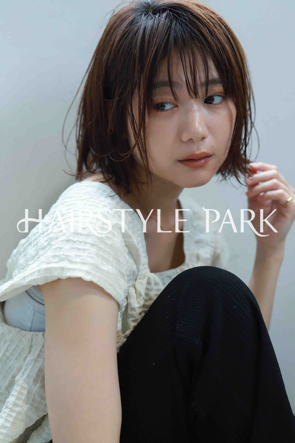 ヘアスタイル写真PhotoNo:520-2 (22) [ミディアム,切りっぱなしボブ,レディース,モテ・愛され,カジュアル,カット,カラー,縦型 ]