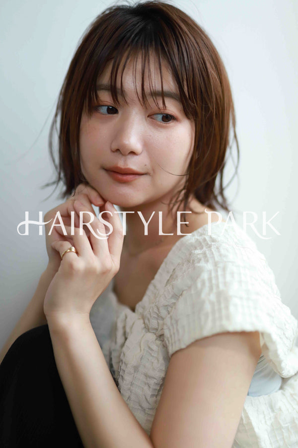 ヘアスタイル写真PhotoNo:520-2 (5) [ミディアム,切りっぱなしボブ,レディース,モテ・愛され,カジュアル,カット,カラー,縦型 ]