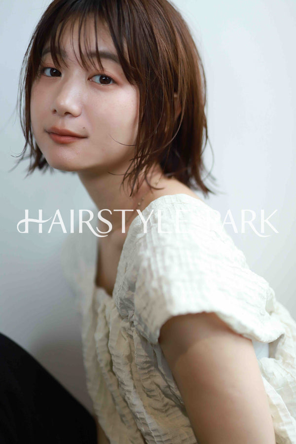 ヘアスタイル写真PhotoNo:520-2 (6) [ミディアム,切りっぱなしボブ,レディース,モテ・愛され,カジュアル,カット,カラー,縦型 ]