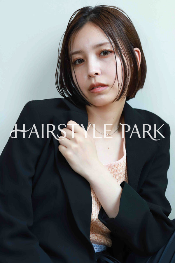 ヘアスタイル写真PhotoNo:521-1 (15) [ミディアム,切りっぱなしボブ,レディース,ナチュラル,カジュアル,カット,カラー,縦型 ]