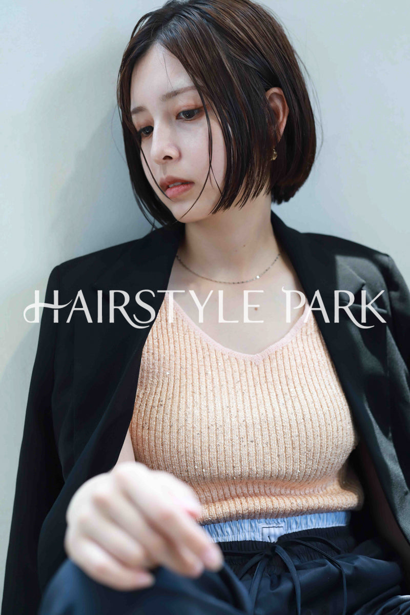 ヘアスタイル写真PhotoNo:521-1 (20) [ミディアム,切りっぱなしボブ,レディース,ナチュラル,カジュアル,カット,カラー,縦型 ]