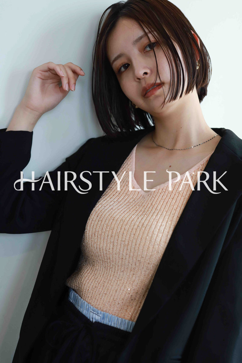 ヘアスタイル写真PhotoNo:521-1 (2) [ミディアム,切りっぱなしボブ,レディース,ナチュラル,カジュアル,カット,カラー,縦型 ]