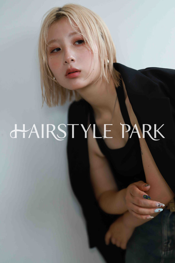 ヘアスタイル写真PhotoNo:522-1 (15) [ミディアム,切りっぱなしボブ,レディース,カジュアル,ギャル,カット,カラー,ダブルカラー,縦型 ]