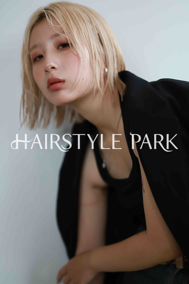 ヘアスタイル写真PhotoNo:522-1 (16) [ミディアム,切りっぱなしボブ,レディース,カジュアル,ギャル,カット,カラー,ダブルカラー,縦型 ]