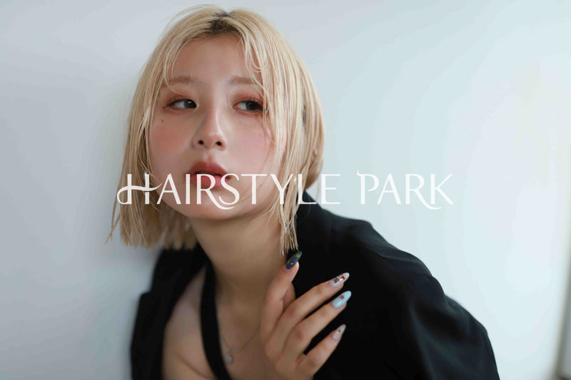 ヘアスタイル写真PhotoNo:522-1 (18) [ミディアム,切りっぱなしボブ,レディース,カジュアル,ギャル,カット,カラー,ダブルカラー,横型 ]