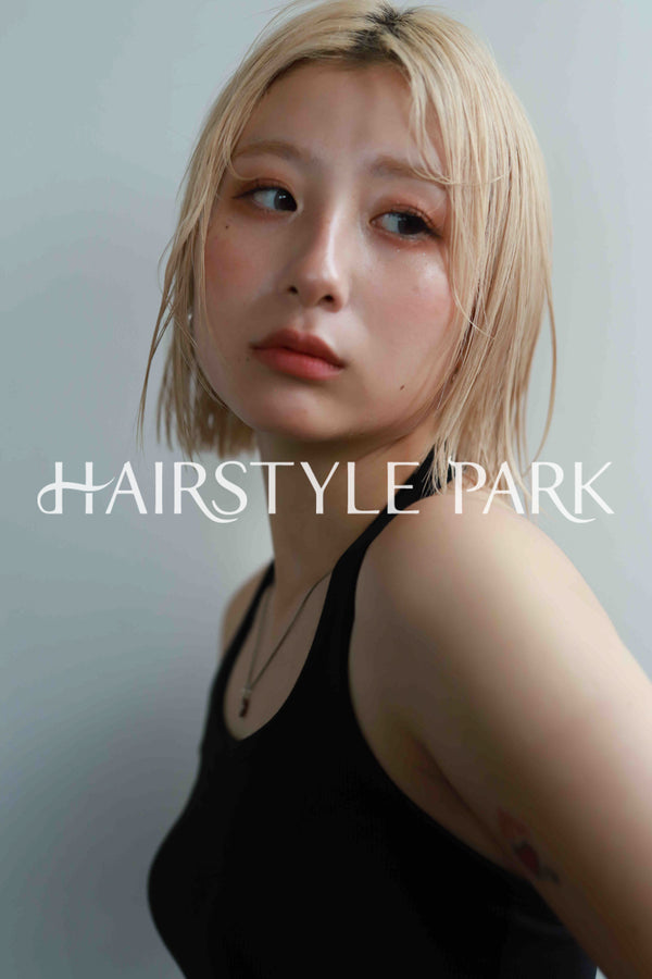 ヘアスタイル写真PhotoNo:522-1 (2) [ミディアム,切りっぱなしボブ,レディース,カジュアル,ギャル,カット,カラー,ダブルカラー,縦型 ]