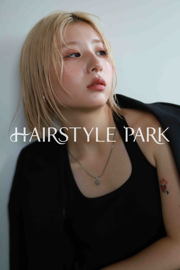ヘアスタイル写真PhotoNo:522-1 (7) [ミディアム,切りっぱなしボブ,レディース,カジュアル,ギャル,カット,カラー,ダブルカラー,縦型 ]