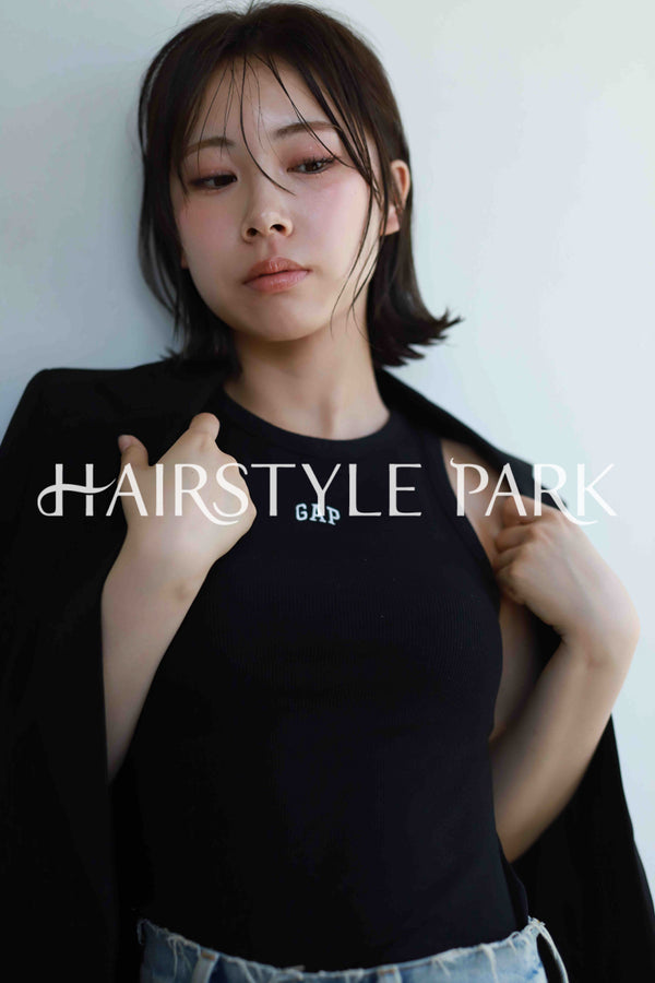ヘアスタイル写真PhotoNo:523-1 (15) [ミディアム,レディース,ナチュラル,クール / かっこいい,カット,縦型 ]