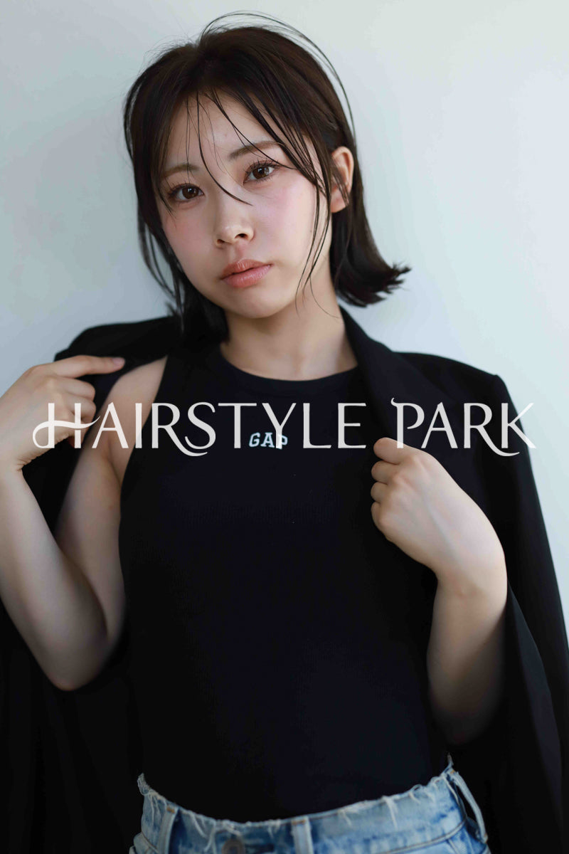 ヘアスタイル写真PhotoNo:523-1 (16) [ミディアム,レディース,ナチュラル,クール / かっこいい,カット,縦型 ]