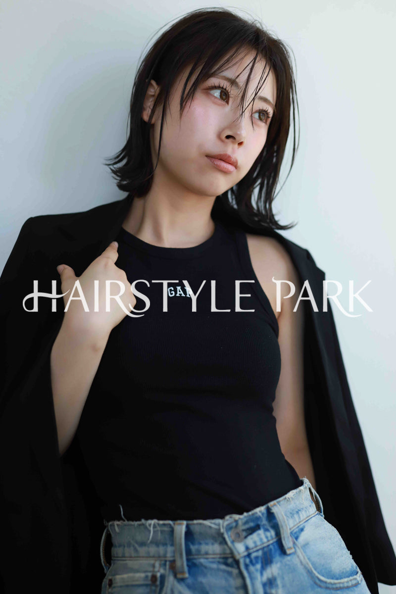 ヘアスタイル写真PhotoNo:523-1 (3) [ミディアム,レディース,ナチュラル,クール / かっこいい,カット,縦型 ]