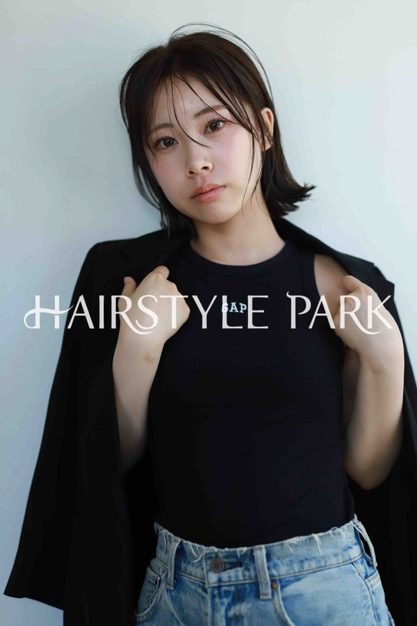 ヘアスタイル写真PhotoNo:523-1 [ミディアム,レディース,ナチュラル,クール / かっこいい,カット,縦型 ]