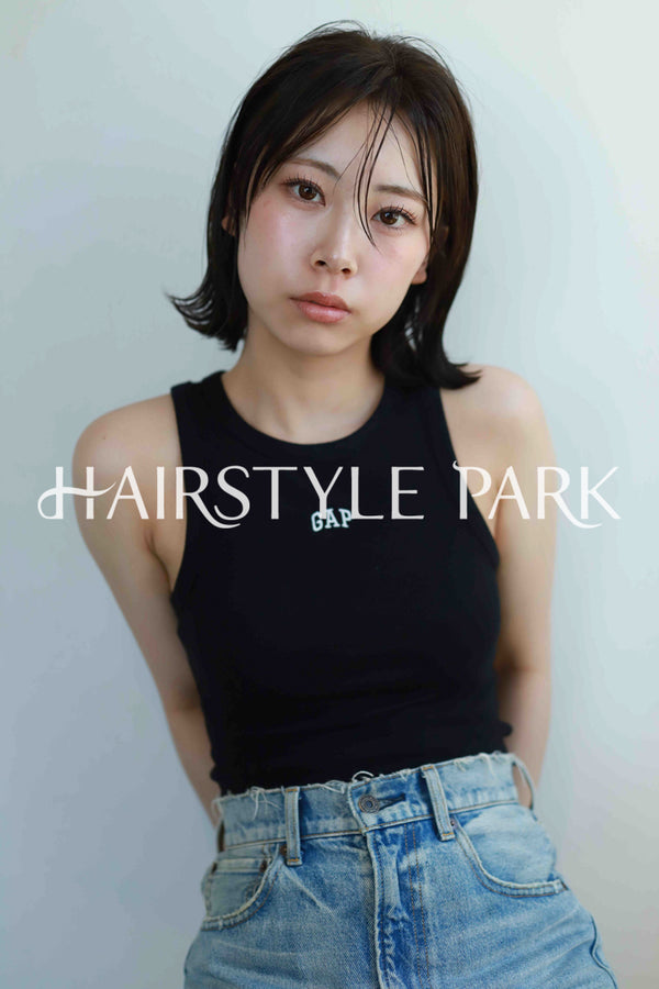 ヘアスタイル写真PhotoNo:523-2 (5) [ミディアム,レディース,ナチュラル,クール / かっこいい,カット,縦型 ]