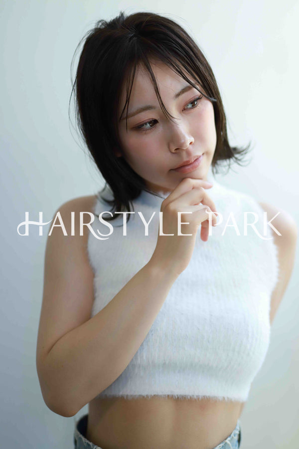 ヘアスタイル写真PhotoNo:532-3 (13) [ミディアム,レディース,ナチュラル,クール / かっこいい,カット,縦型 ]